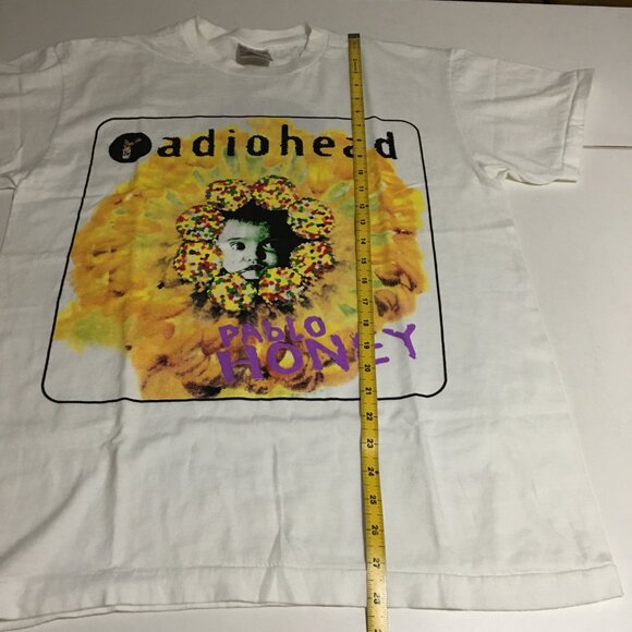 Radiohead Pablo Honey Flower T-Shirt Large White - Picture 5 of 5